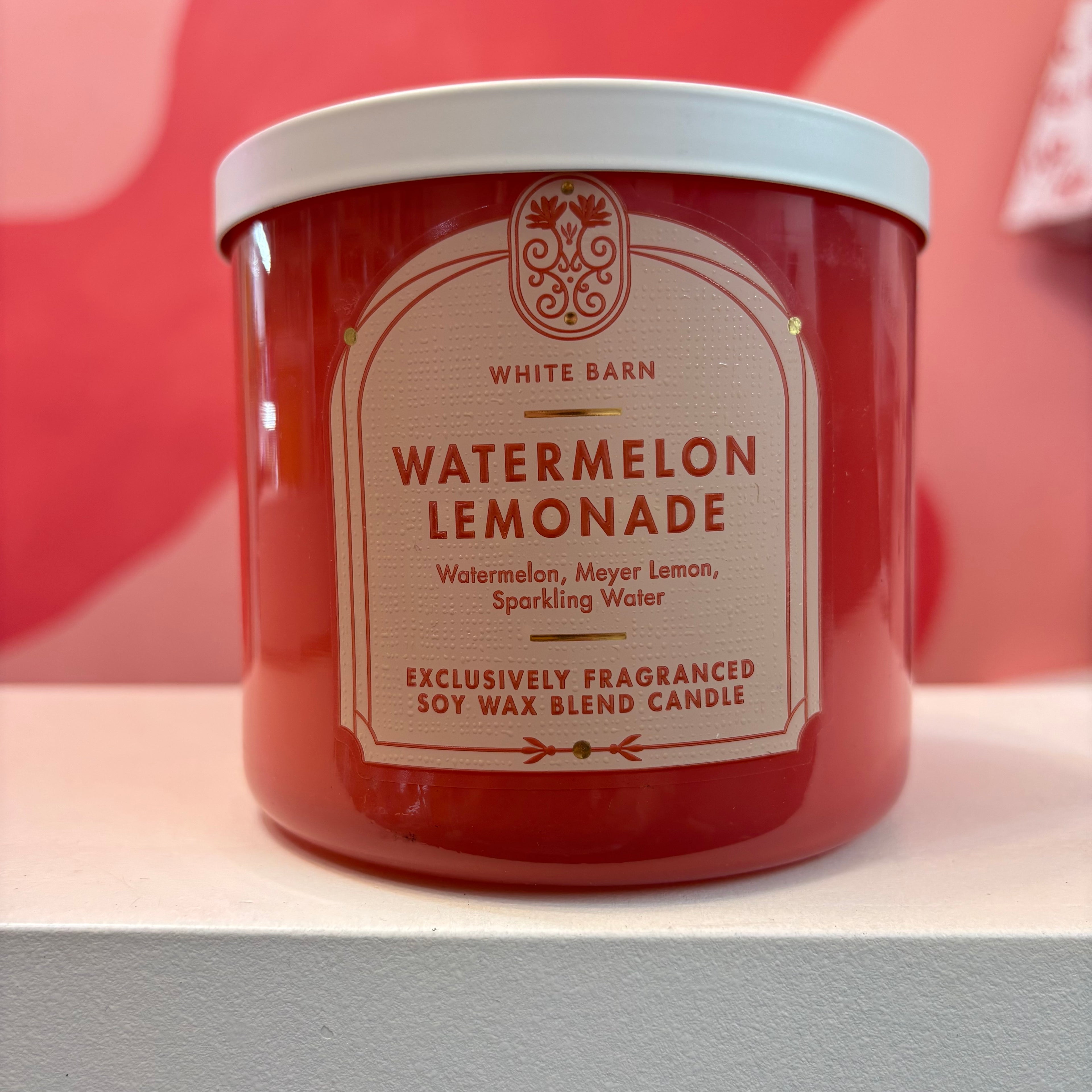 BATH&BODY WORKS WATERMELON LEMONADE  3 Wick Candle | Vela aromática de 3 mechas - 411 gr