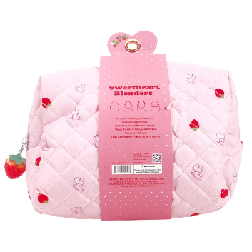 COSMETIQUERA "STRAWBERRY SHORTCAKE" CON 4 ESPONJAS DE MAQUILLAJE SS45954 - CELAVI