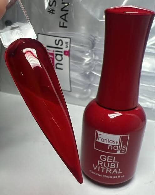 21181 Gel Rubí Vitral Fantasy Nails