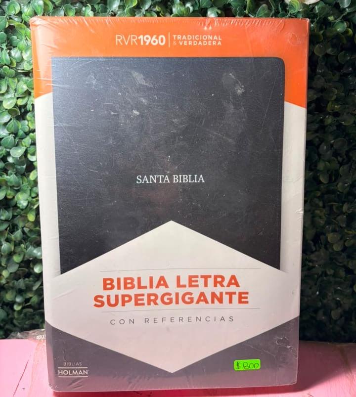 Biblia para caballero versión reina Valera 1960 (letra súper gigante)