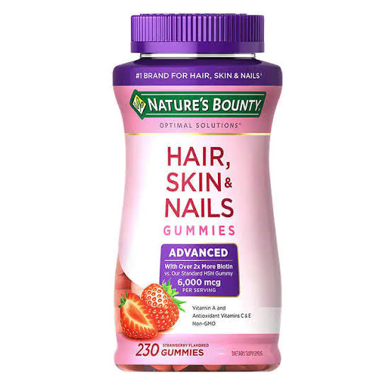 1648 Hair, Skin & Nails, 230 Gummies, Nature's Bounty