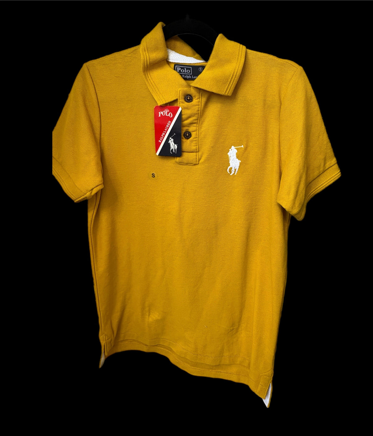 1758 Playera tipo polo Amarilla Talla S