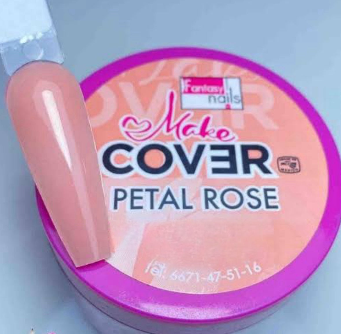 21046 Acrílico Make Cover Petal Rose 2 oz Fantasy Nails
