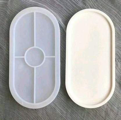 Molde de silicona para elaboración de base de yeso o resina.