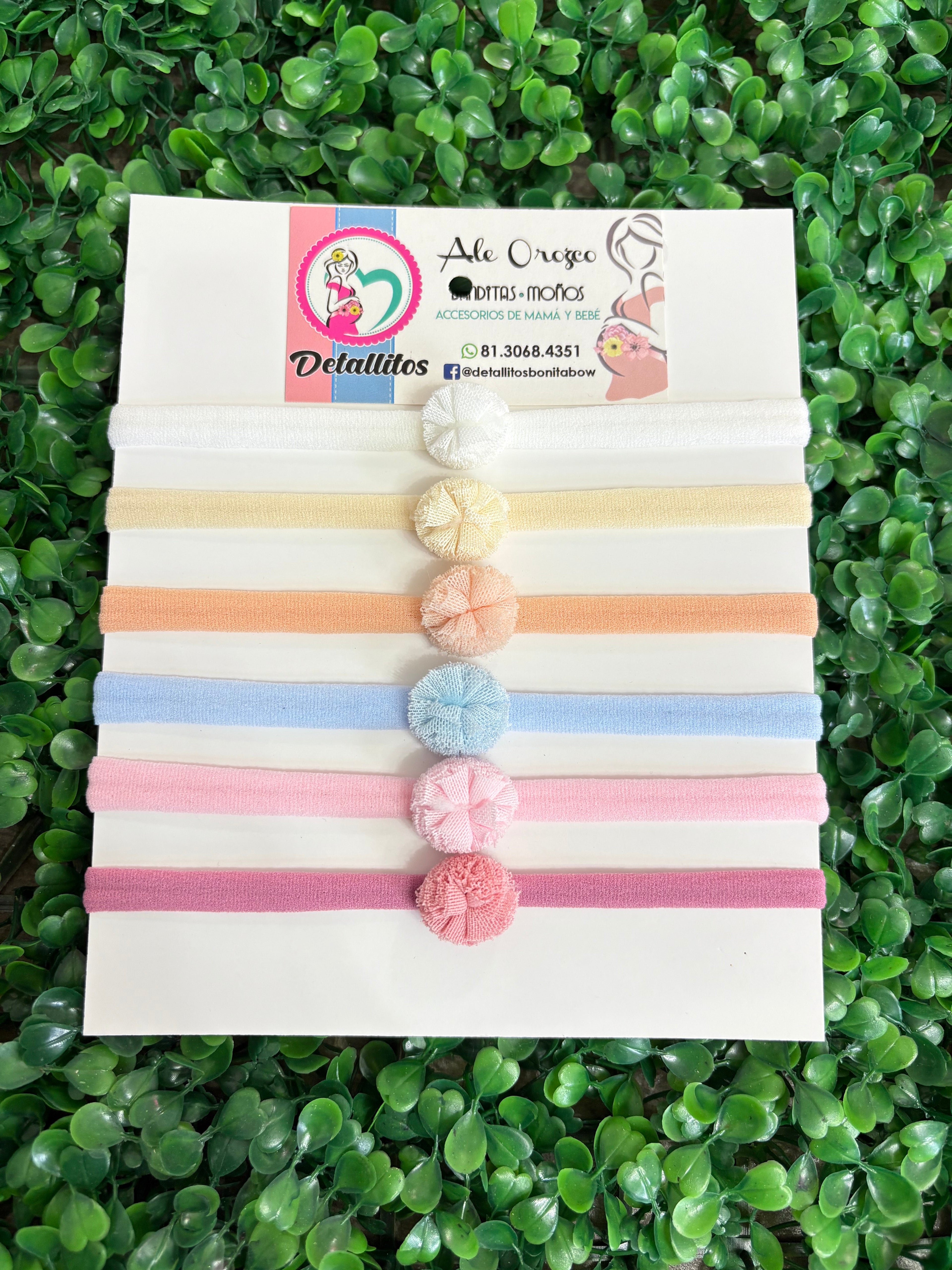 Paquete de banditas para bebé con 6 B-01