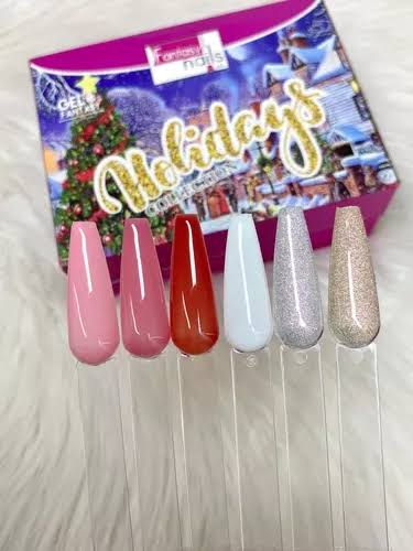20997 Gama con 6 Gel Holiday  Fantasy Nails