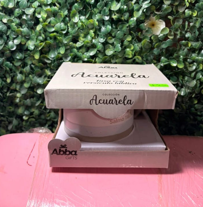 Taza de cerámica con versículo bíblico para regalitos