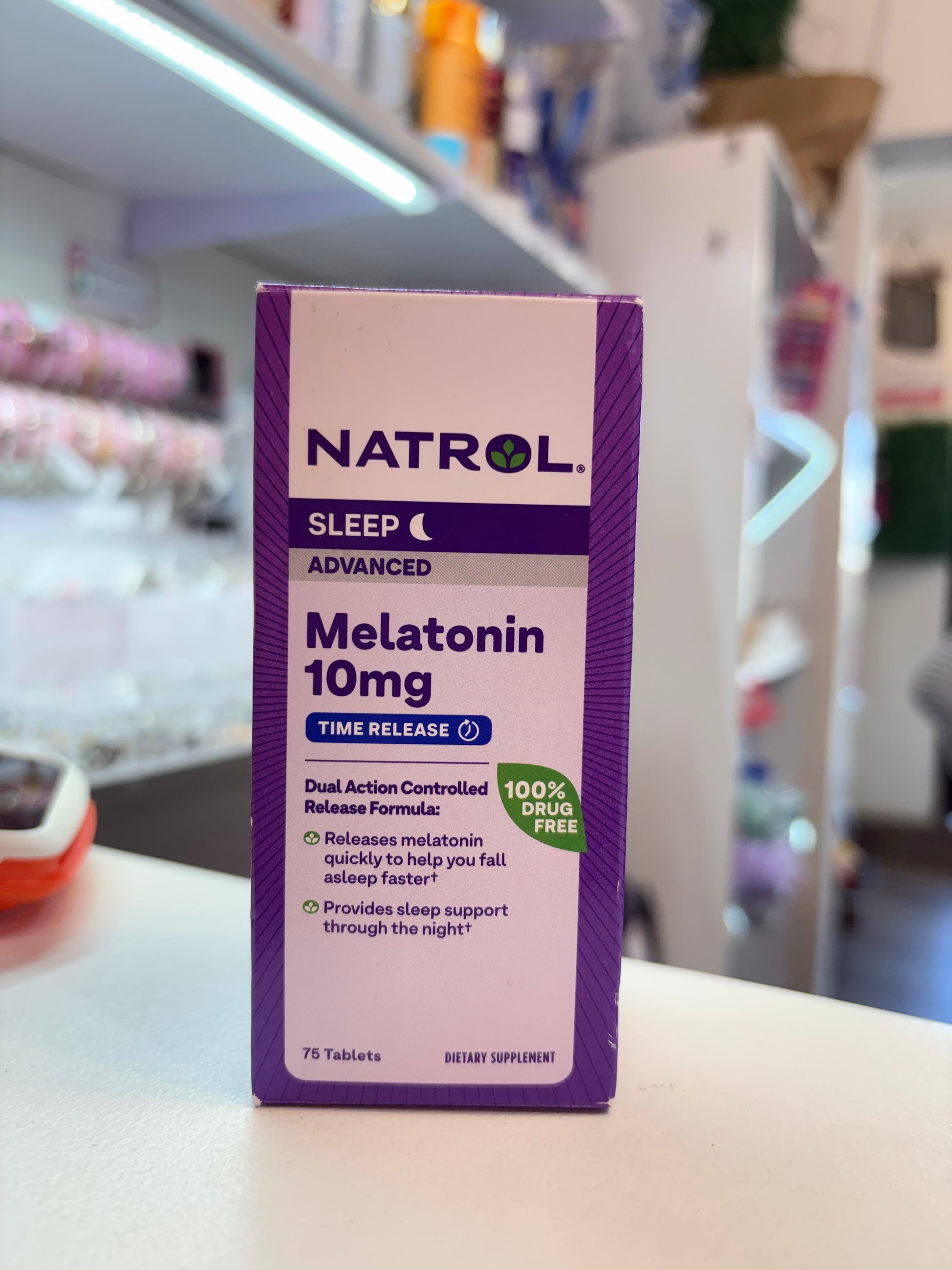 MELATONINA 10mg Natrol para adulto 75 tabletas