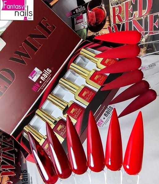 20995 Gama con 6 Gel Red Wine Fantasy Nails
