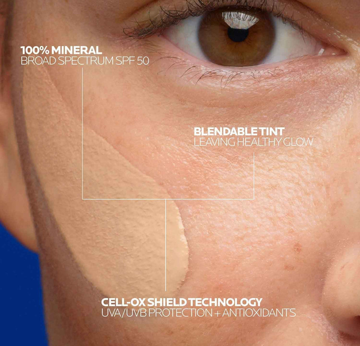 LA ROCHE-POSAY ANTHELIOS Gel crema toque seco fps50 con color 50ml