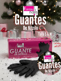 20991 Caja con 100 Guantes de Nitrilo color negro