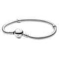 P24 Brazalete estilo Pandora incluye caja. Material: Baño de plata.