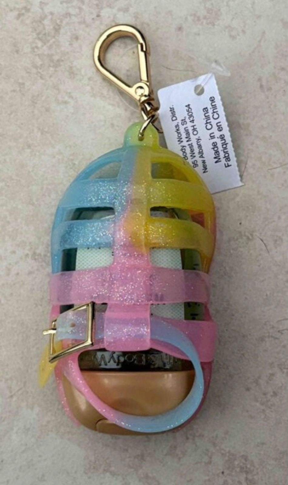 BATH&BODY WORKS | Jelly Sandal PocketBac Holder | Porta Gel - Incluye Gel Antibacterial