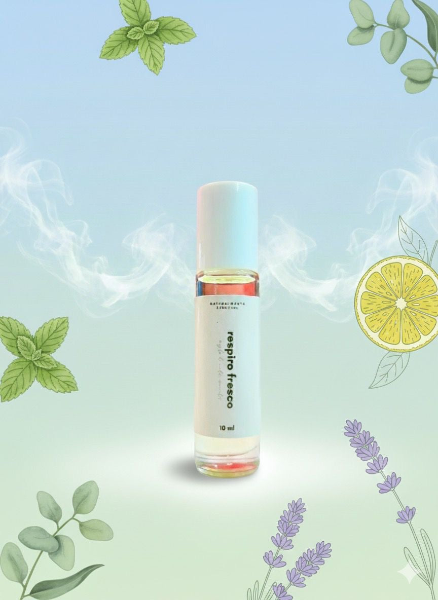 Aromaterapia en Roll-On  🌬 Respiro Fresco - Respiración y alergias