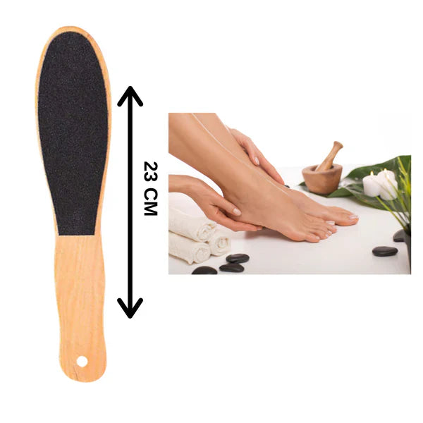 21117 Lima para pies doble cara Madera para pedicura.