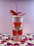Vaso plastico cerezas 🍒