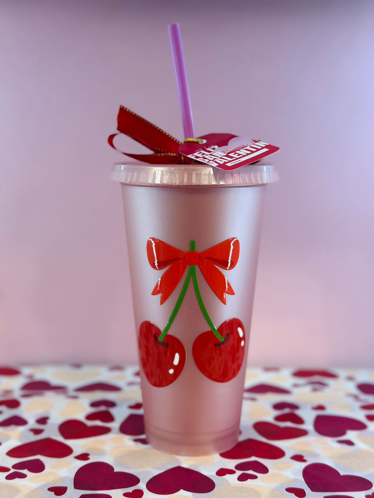 Vaso plastico cerezas 🍒