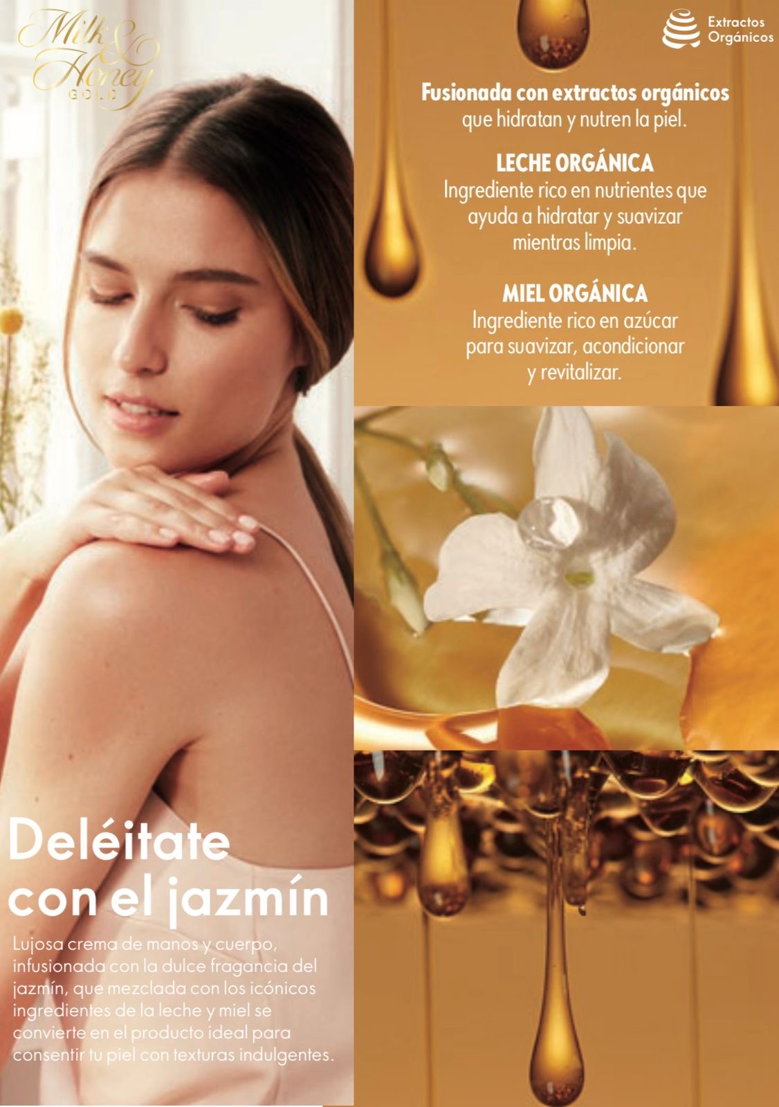 Crema para Manos y Cuerpo Enchanting Jasmine Milk & Honey Gold 🍯