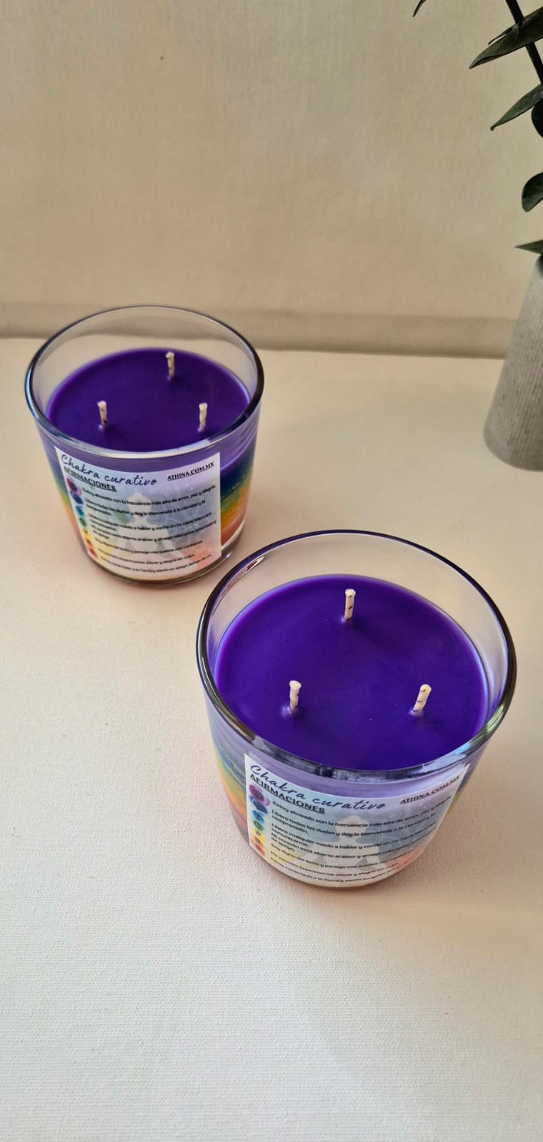Vela de los 7 shakras Aroma Coco-Vainilla