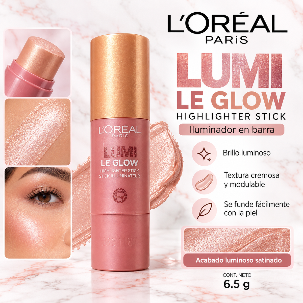 L’Oréal Lumi Le Glow – Iluminador en Barra
