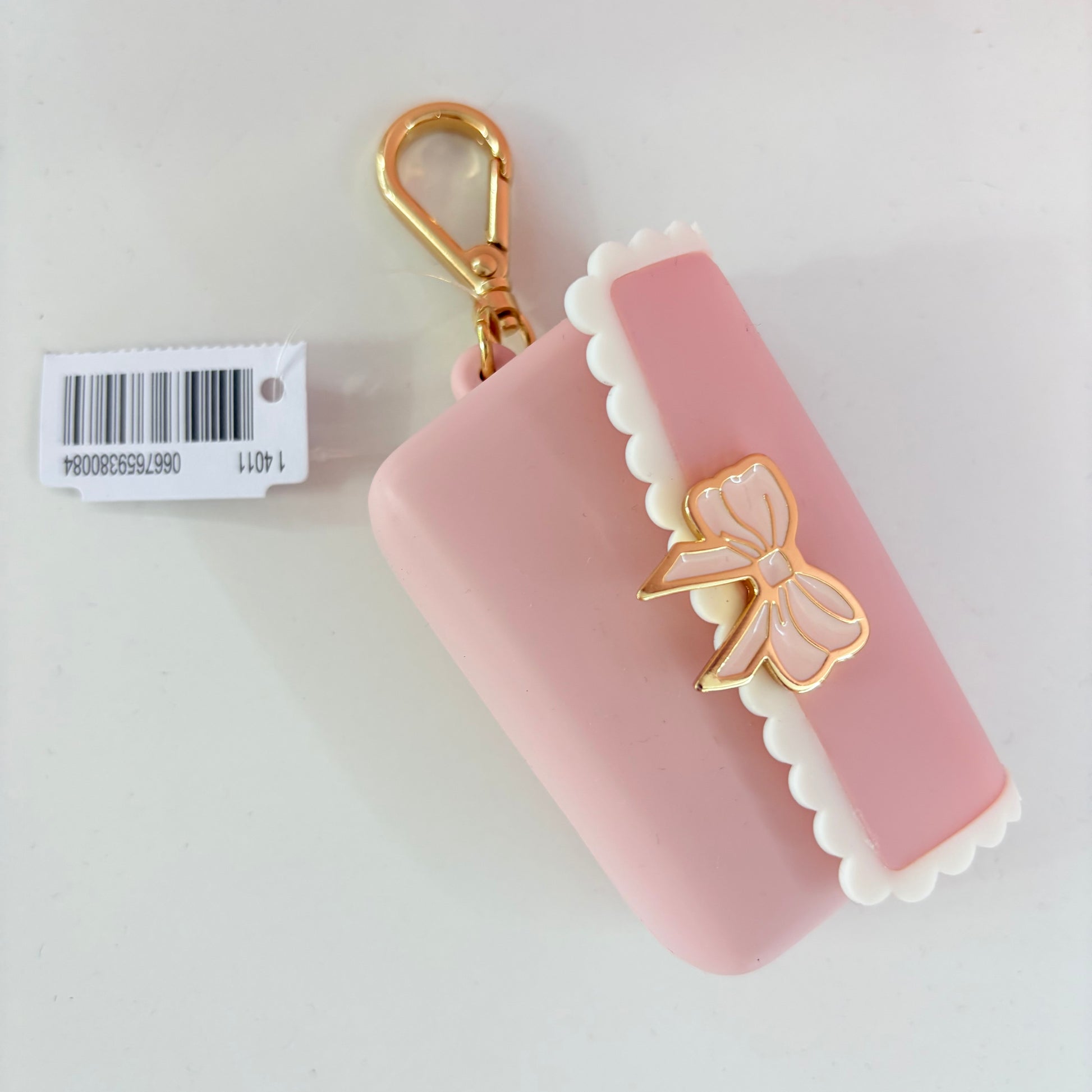 BATH&BODY WORKS | Scallop Bow Snap Case PocketBac Holder / Porta Gel - Incluye Gel Antibacterial
