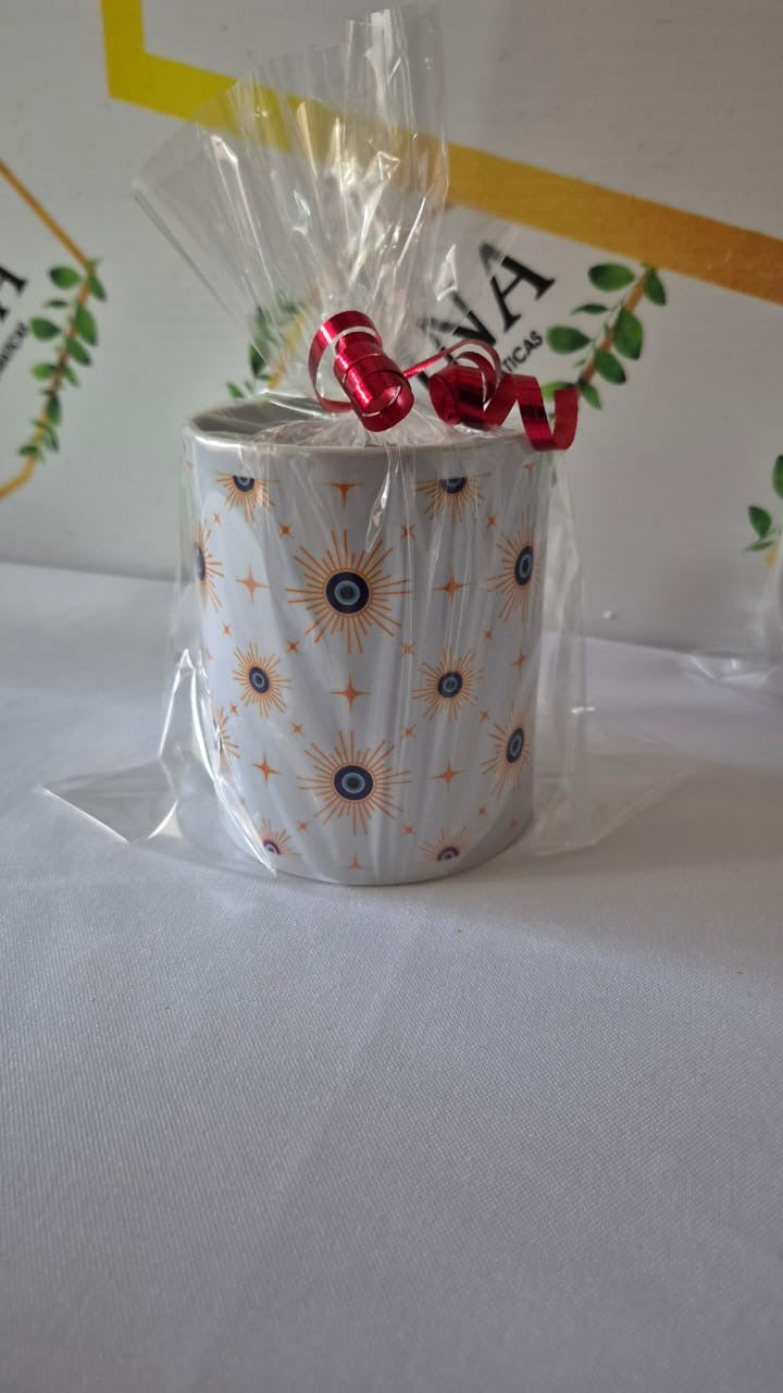 Taza con diseño de ojo turco chico 11oz