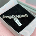 P10 Brazalete estilo Pandora incluye caja. Material: Baño de plata. (copia)