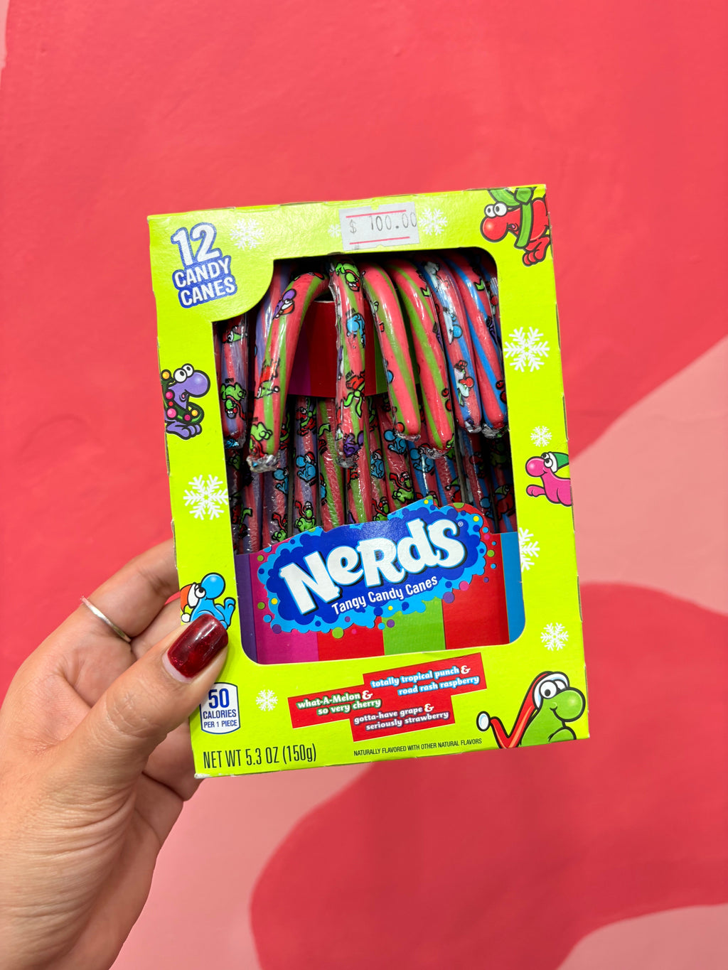 Candy canes cajita con 12
