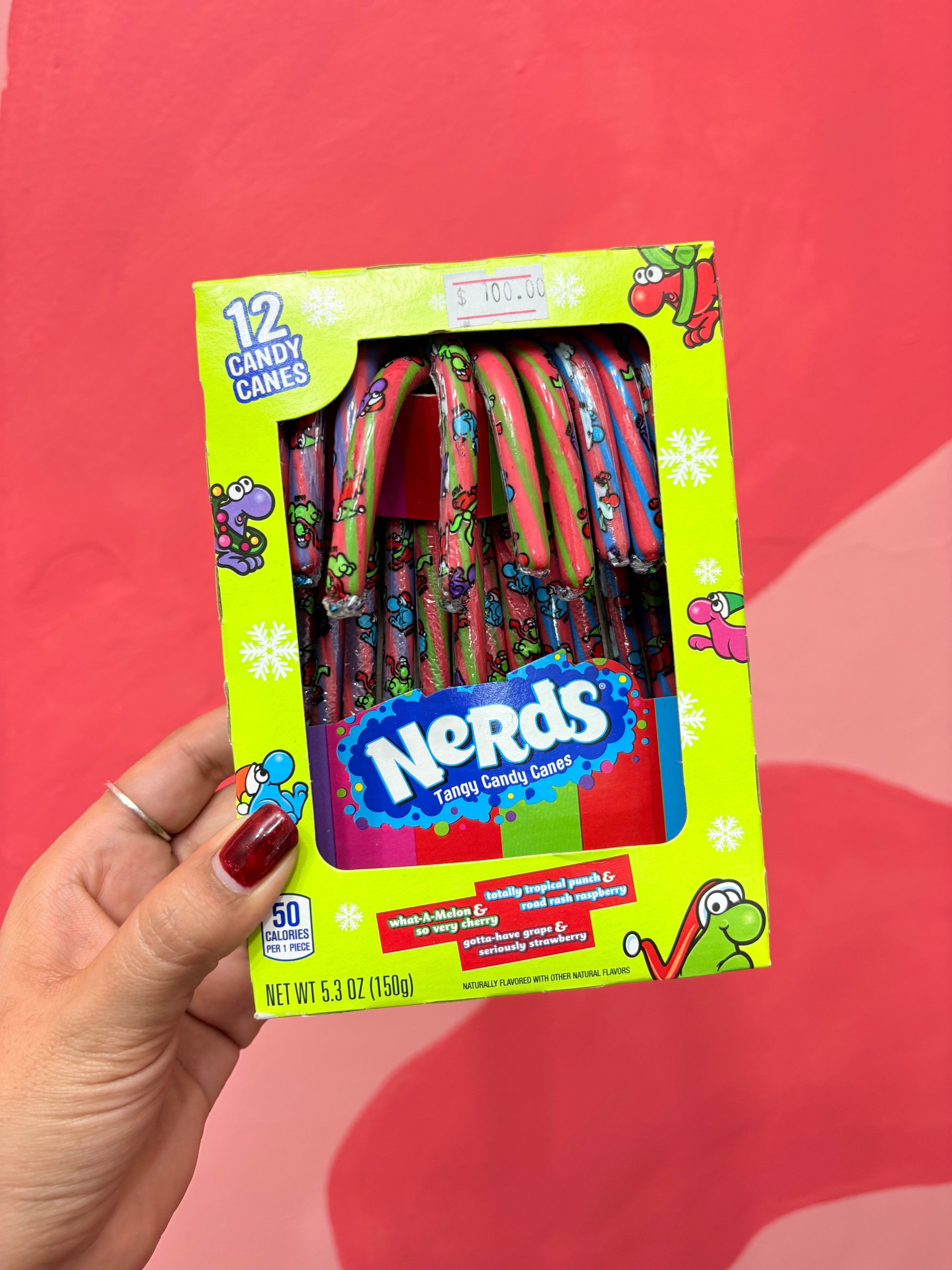 Candy canes cajita con 12
