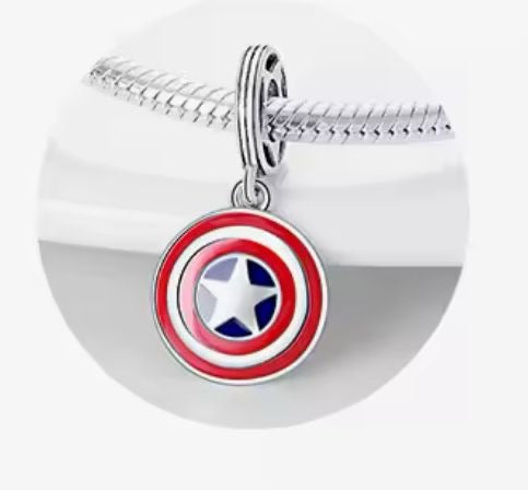 CHP142- Charm escudo capitán América.