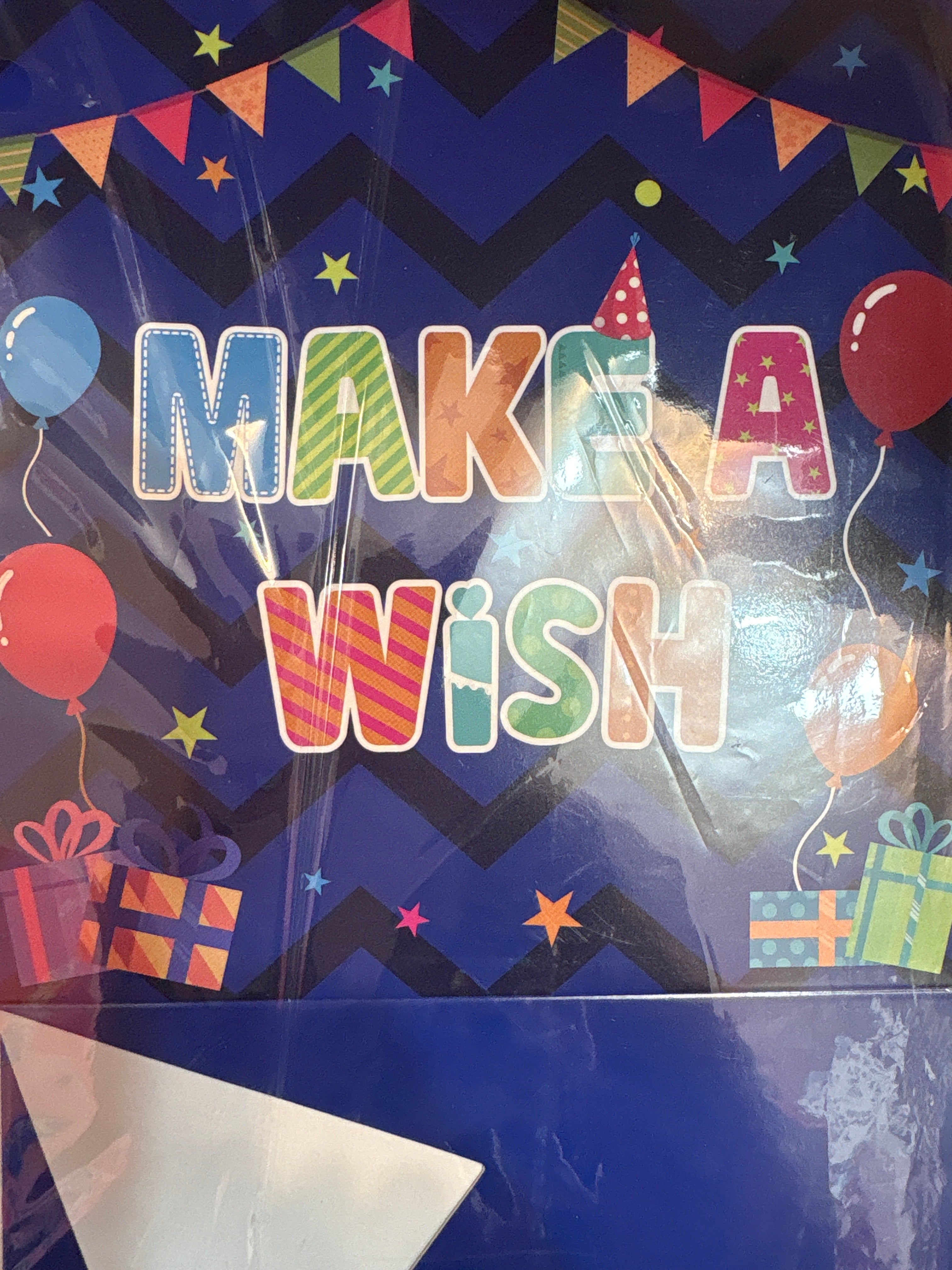 CAJA PARA SOBRE CON LETRERO CUMPLEAÑOS
