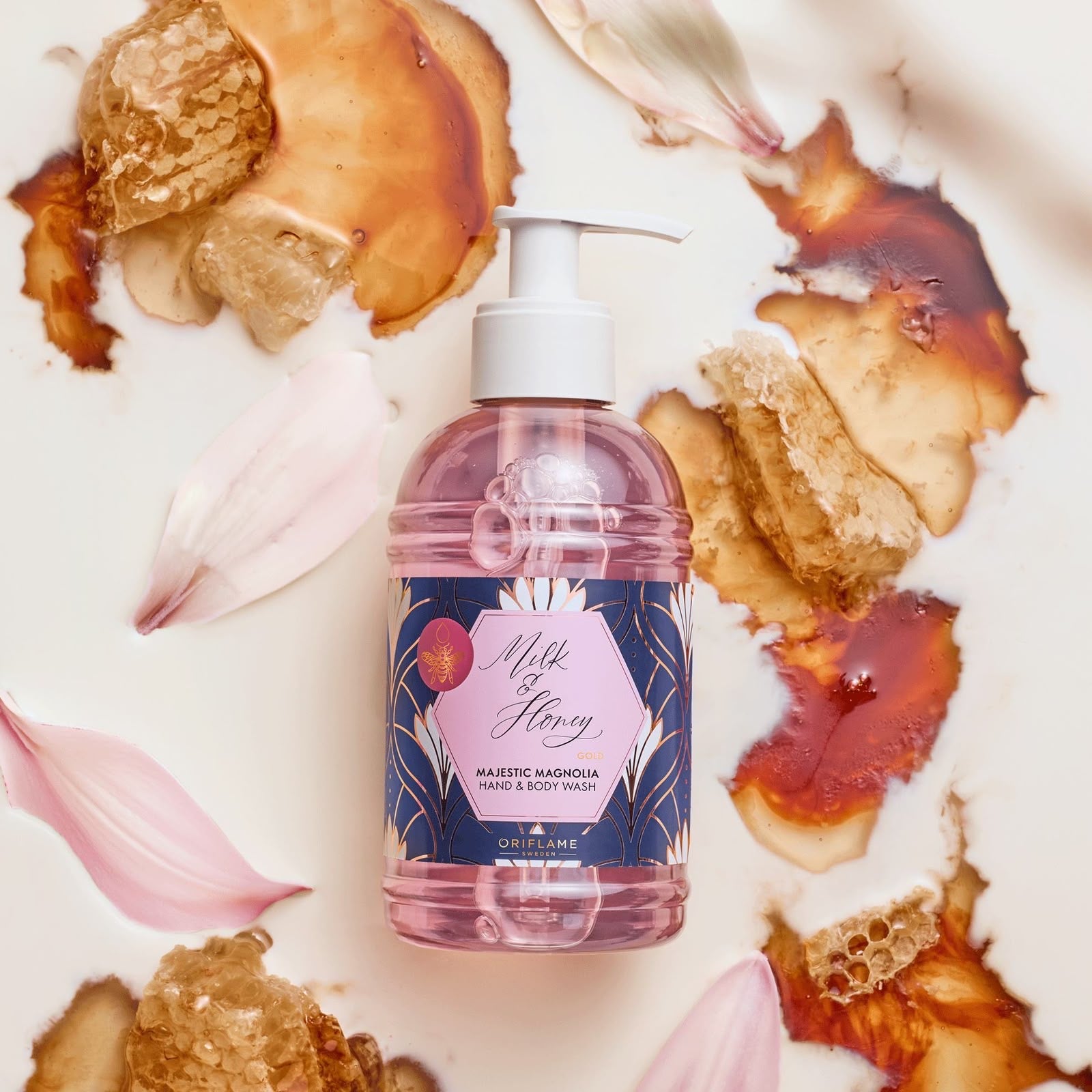 Jabón Líquido para Manos y Cuerpo Milk & Honey Gold Majestic Magnolia.