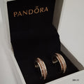 Mb-55 Aretes dupe PANDORA plata 925 Incluye caja