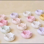 Molde de flor de loto para yeso
(Elaboración para base de velas y  macetas)