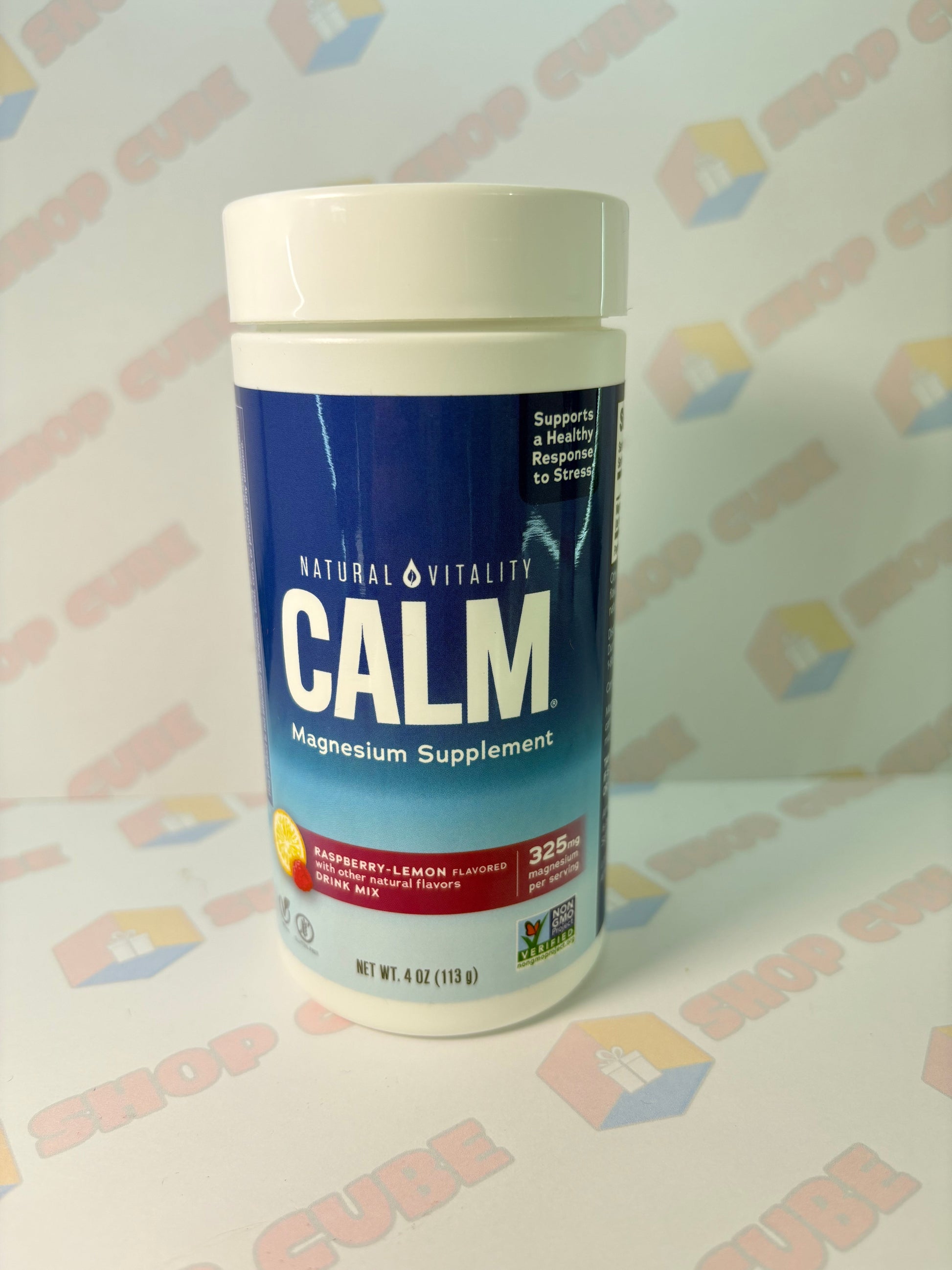 CALM Suplemento de magnesio 325mg , Mezcla para preparar bebidas, Frambuesa y limón, 113 g