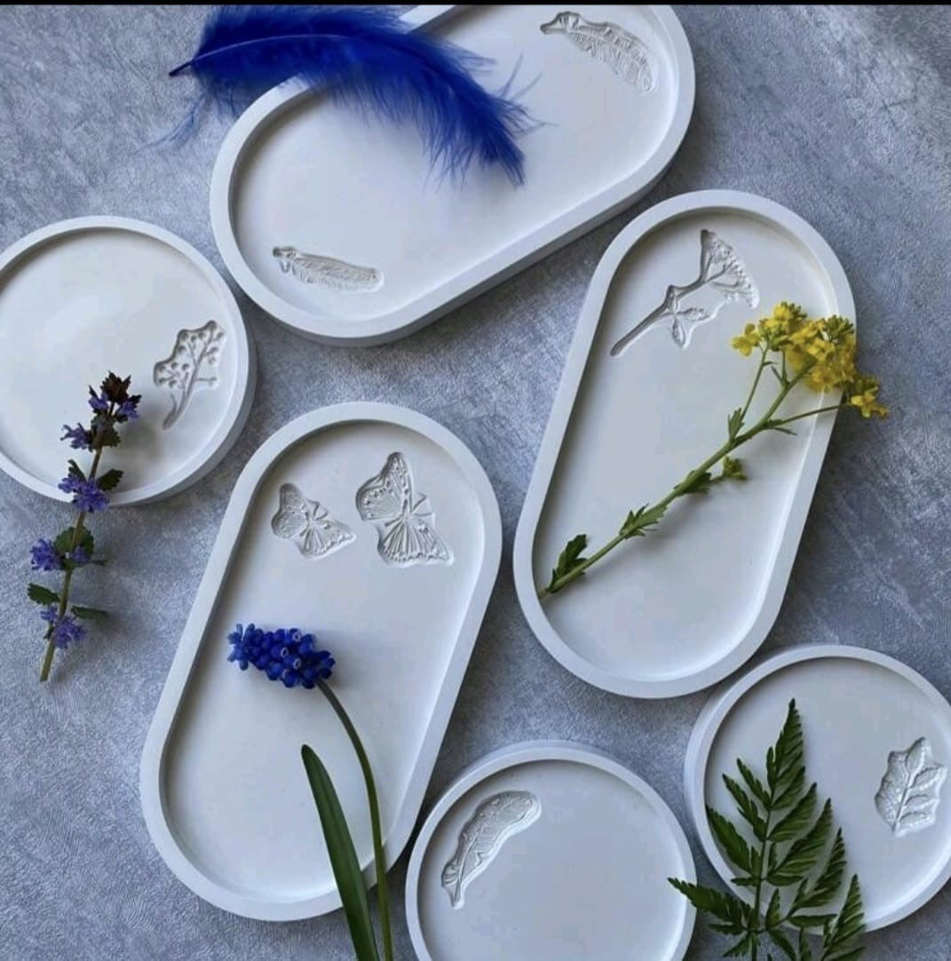 Molde de silicona para yeso elaboración de maceta o bases para decoración