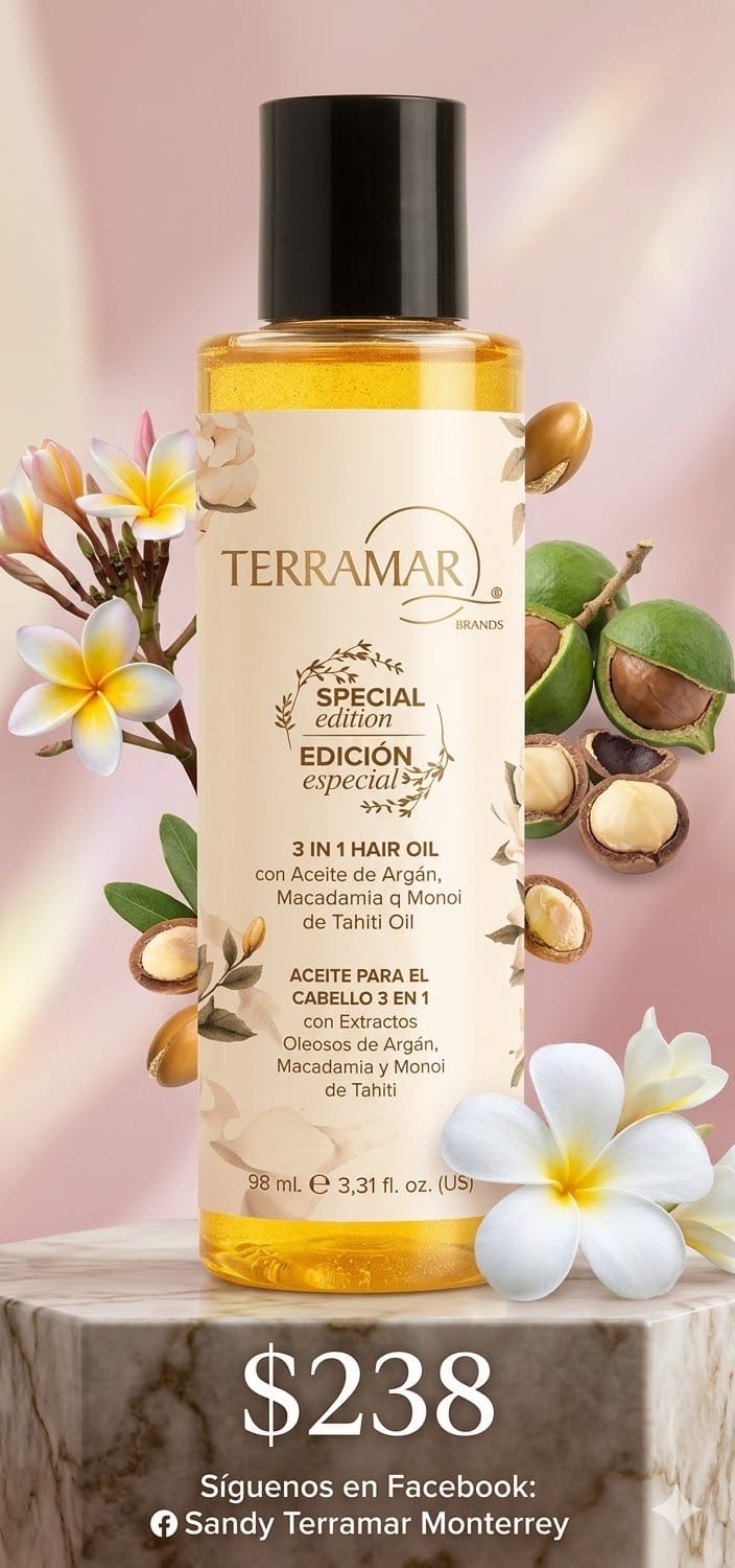 Oleo 3 en 1 tratamiento Para El Cabello maltratado Terramar