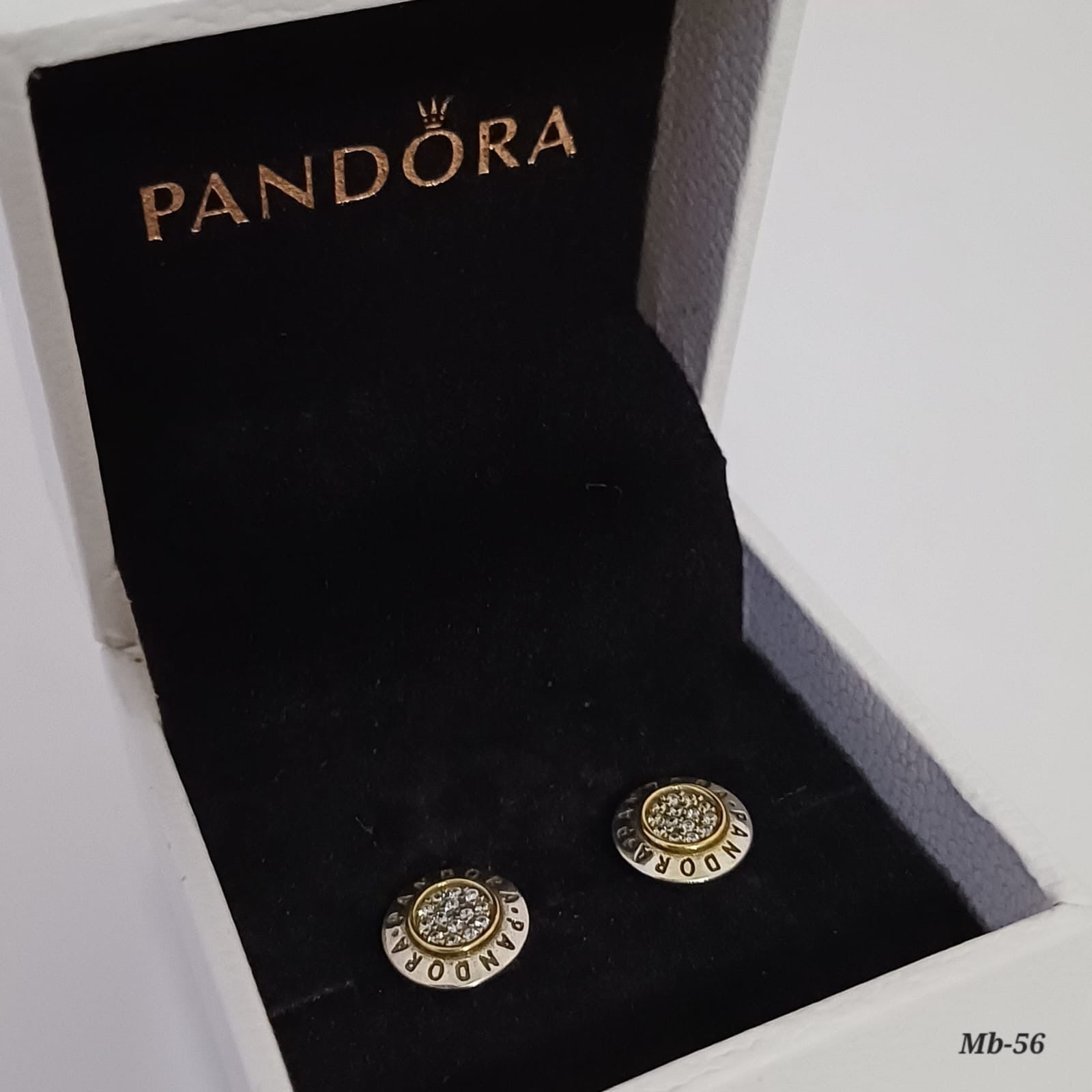 Mb-56 Aretes dupe PANDORA plata 925 Incluye caja