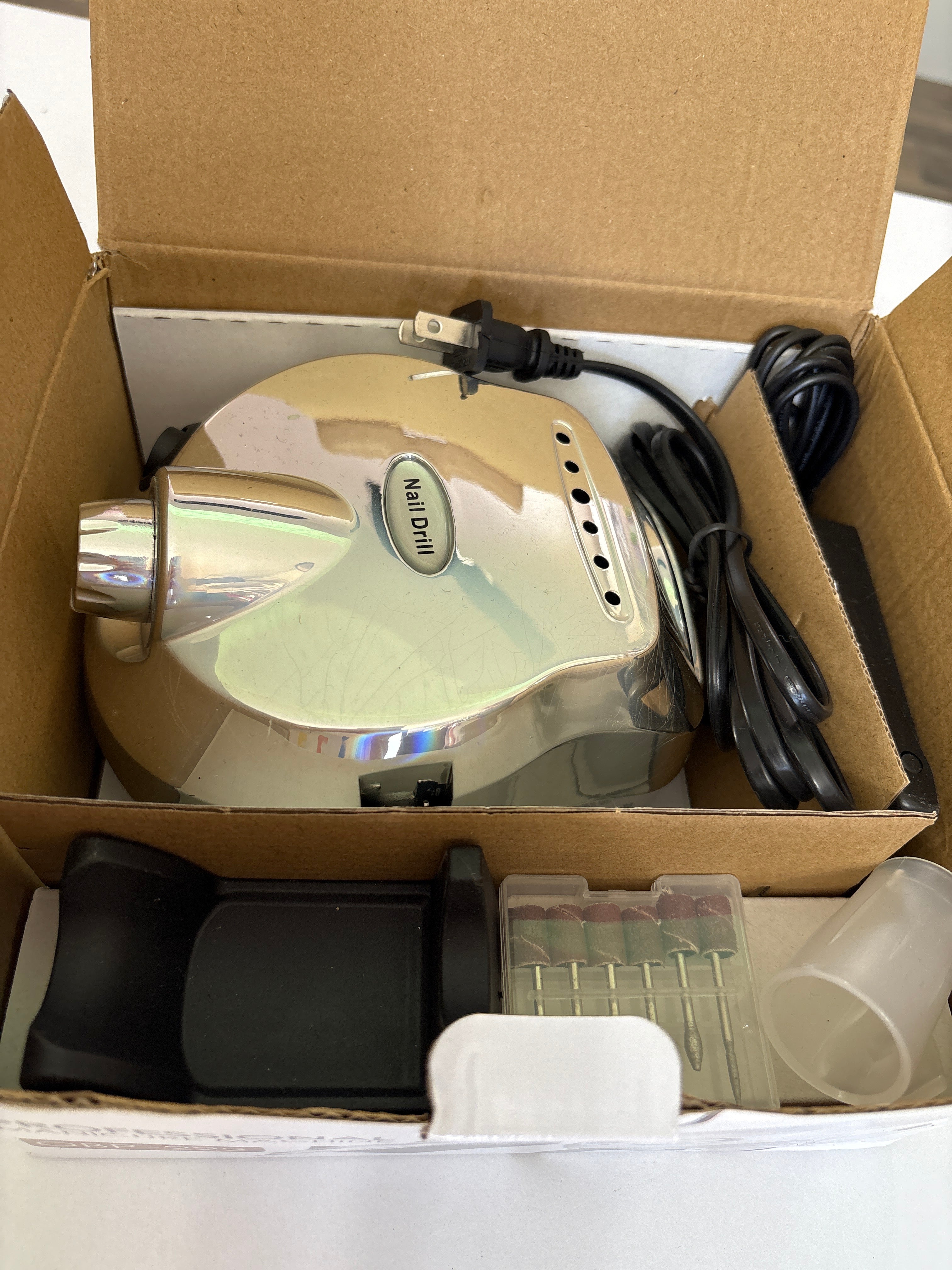 20990 Obp OBP-222 pulidor rosa para uñas 110V/220V de 35000rpm (cuenta con detalle estético de pintura, no afecta funcionamiento)