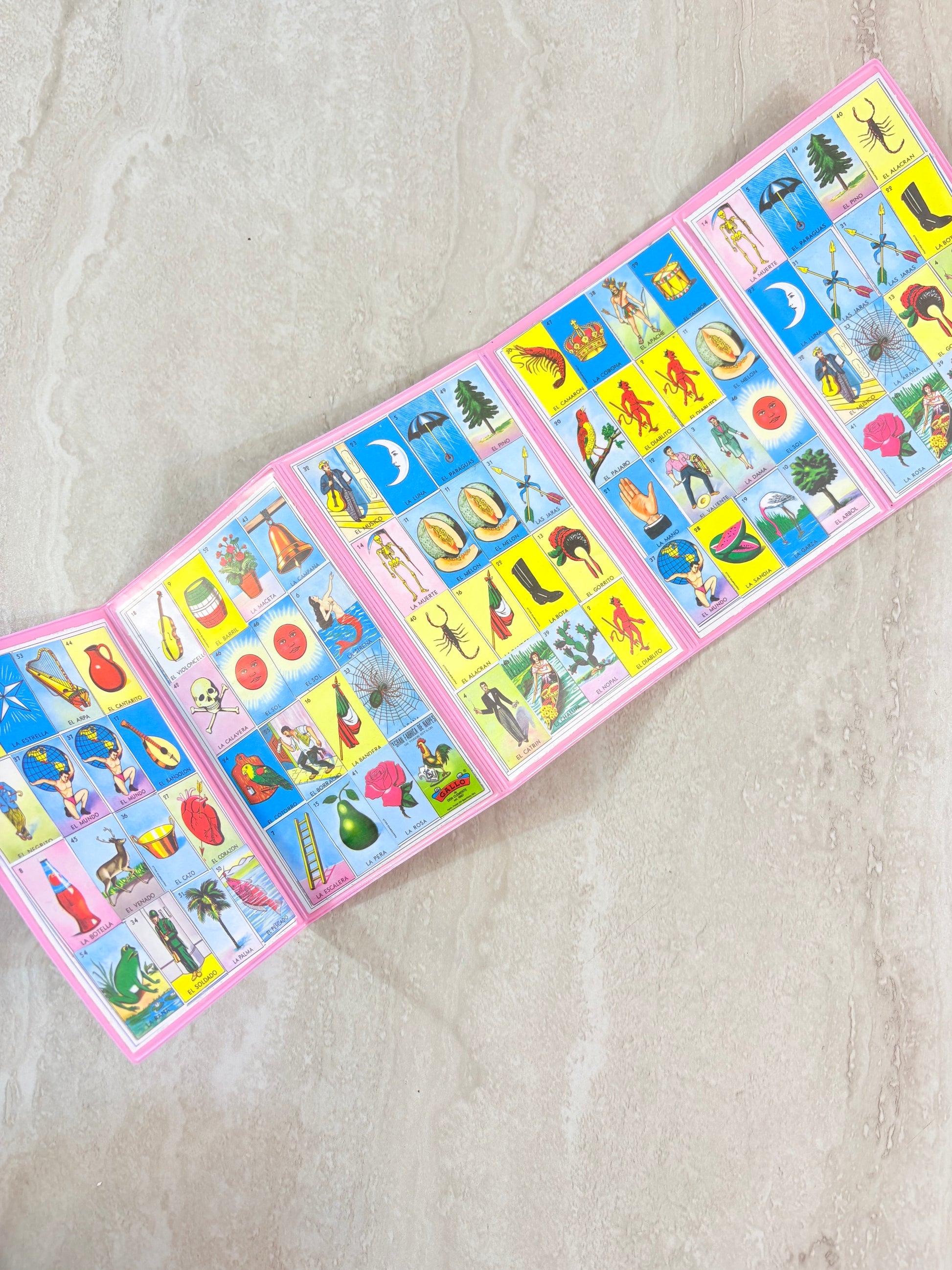 Carpeta de tablas de lotería
