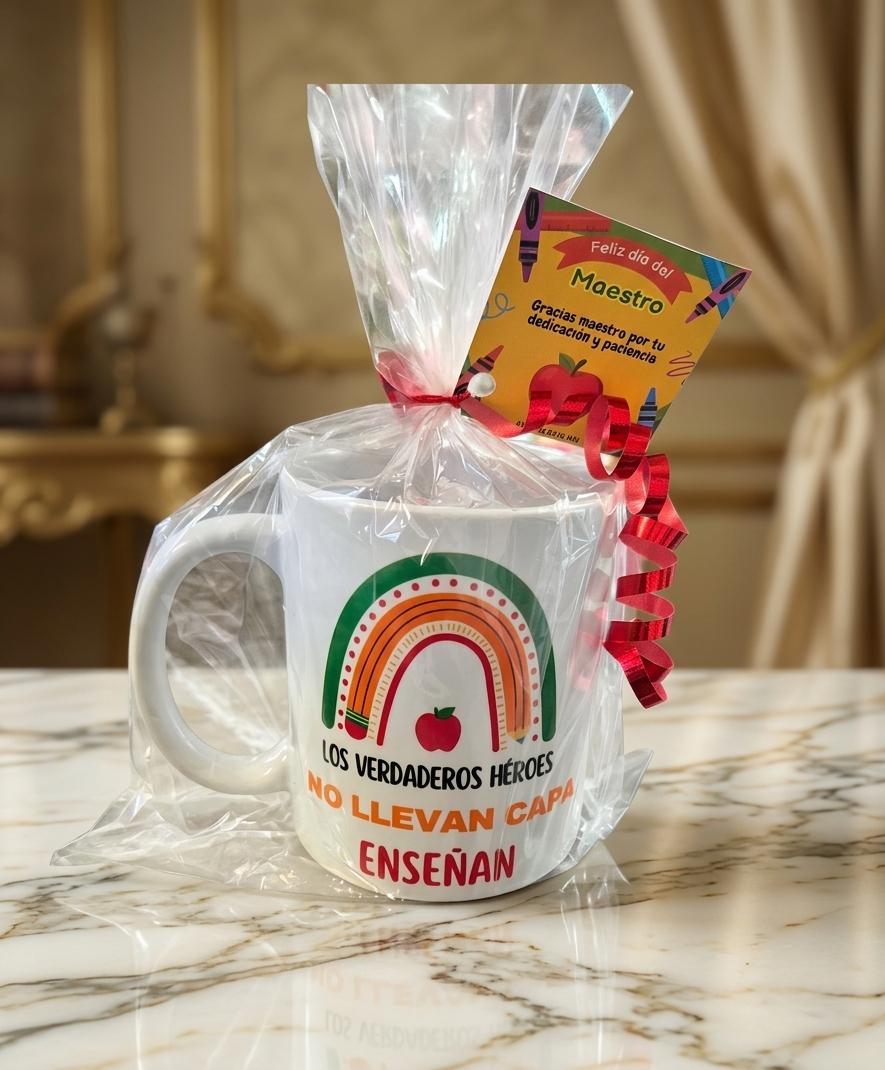 Taza con diseño día del maestro 11 oz