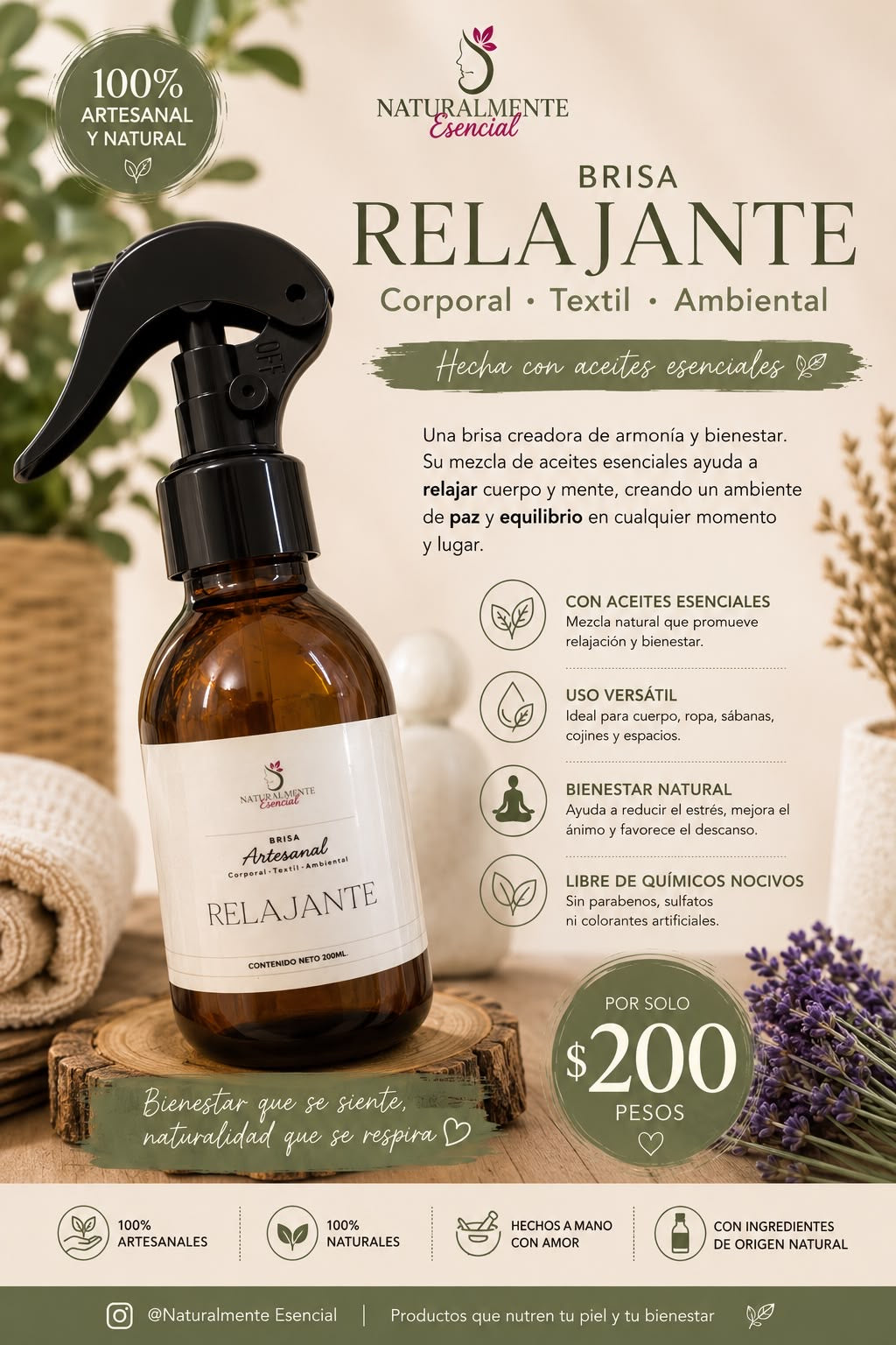 Brisa artesanal relajante.