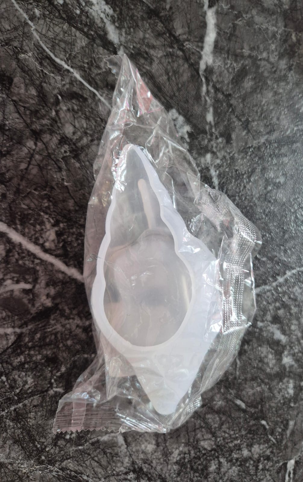 Molde de silicona en forma de caracola concha de mar para yeso.
