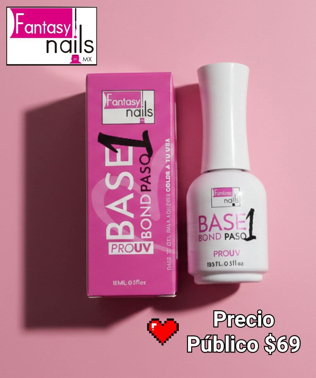 21027 BASE COAT PASO 1 FANTASY NAILS