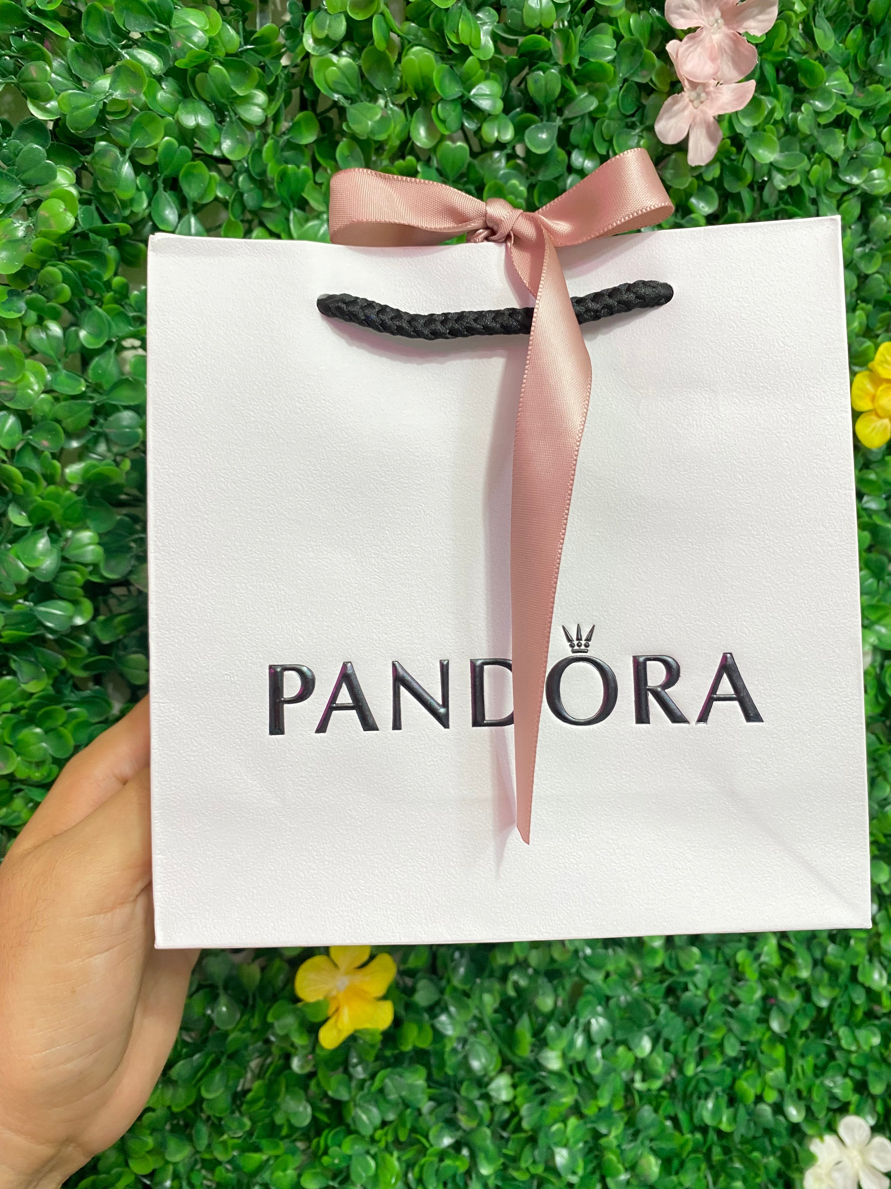 Bolsa Pandora lazo rosa Mi Bonita Bisuteria