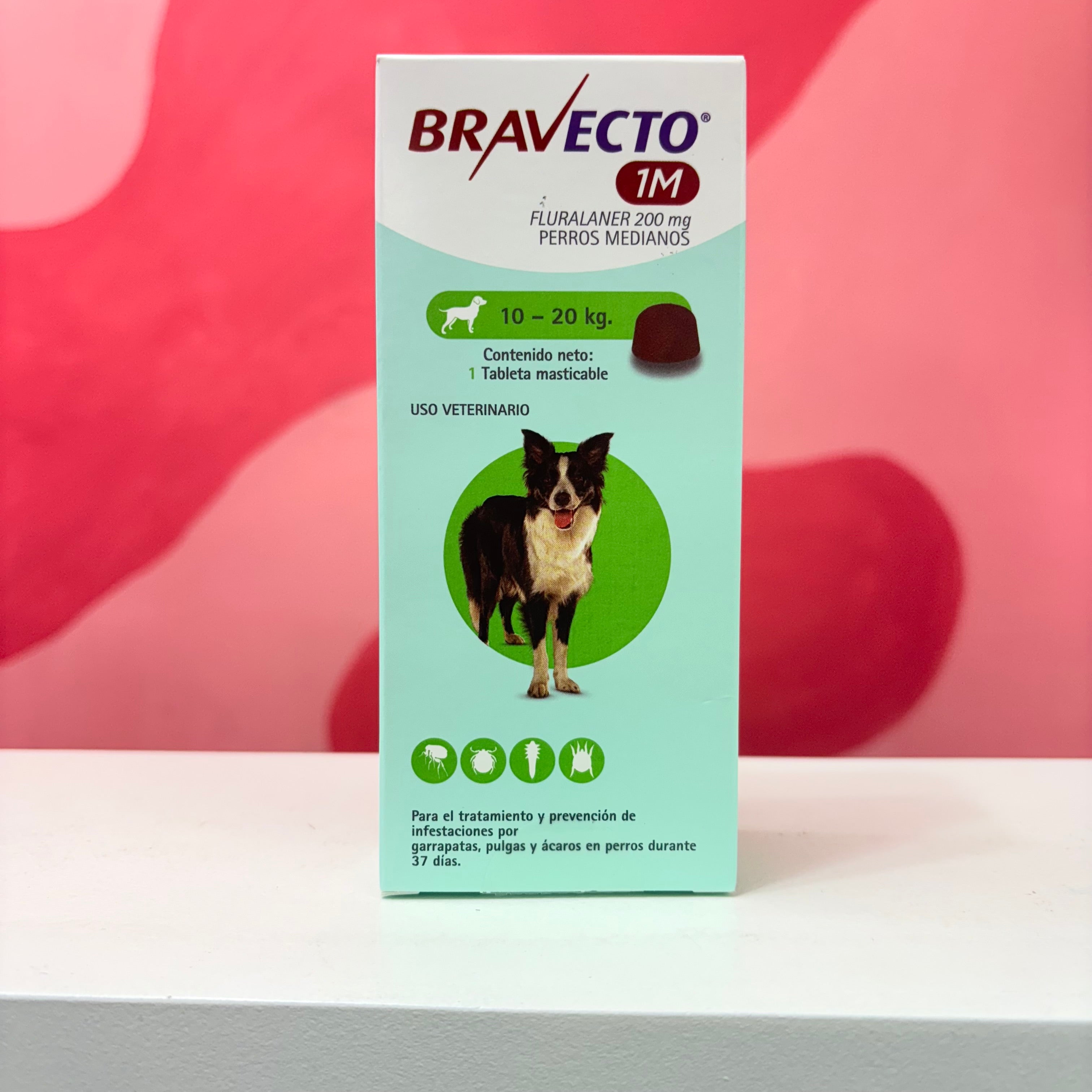 Bravecto Perros medianos 10 - 20 kg. 1M