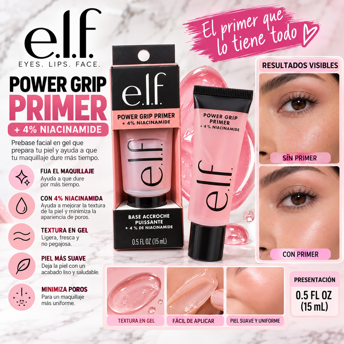 elf Power Grip Primer + 4% Niacinamide
