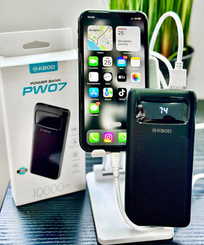 Batería Externa Portátil Power Bank 10.000mah Kbod Pw07 2usb