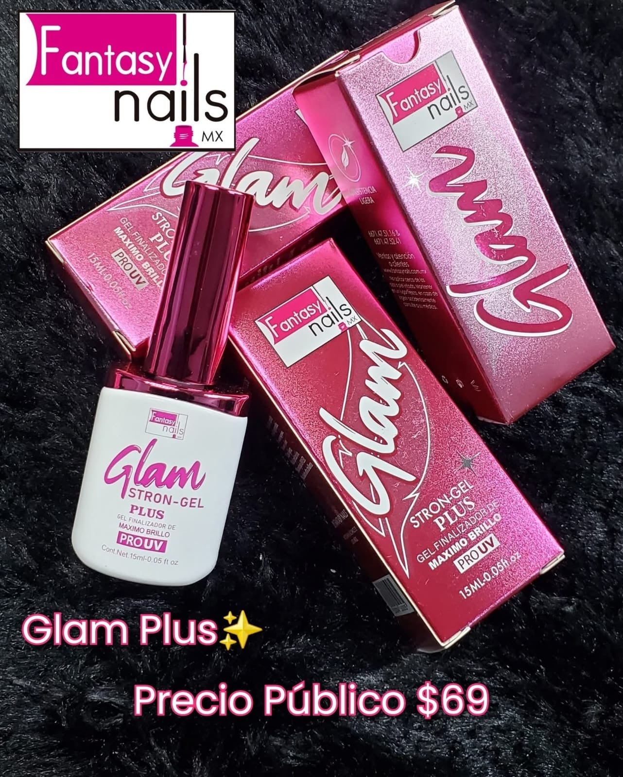 21150 Glam Stron Gel Plus Gel finalizados máximo brillo top Coat
