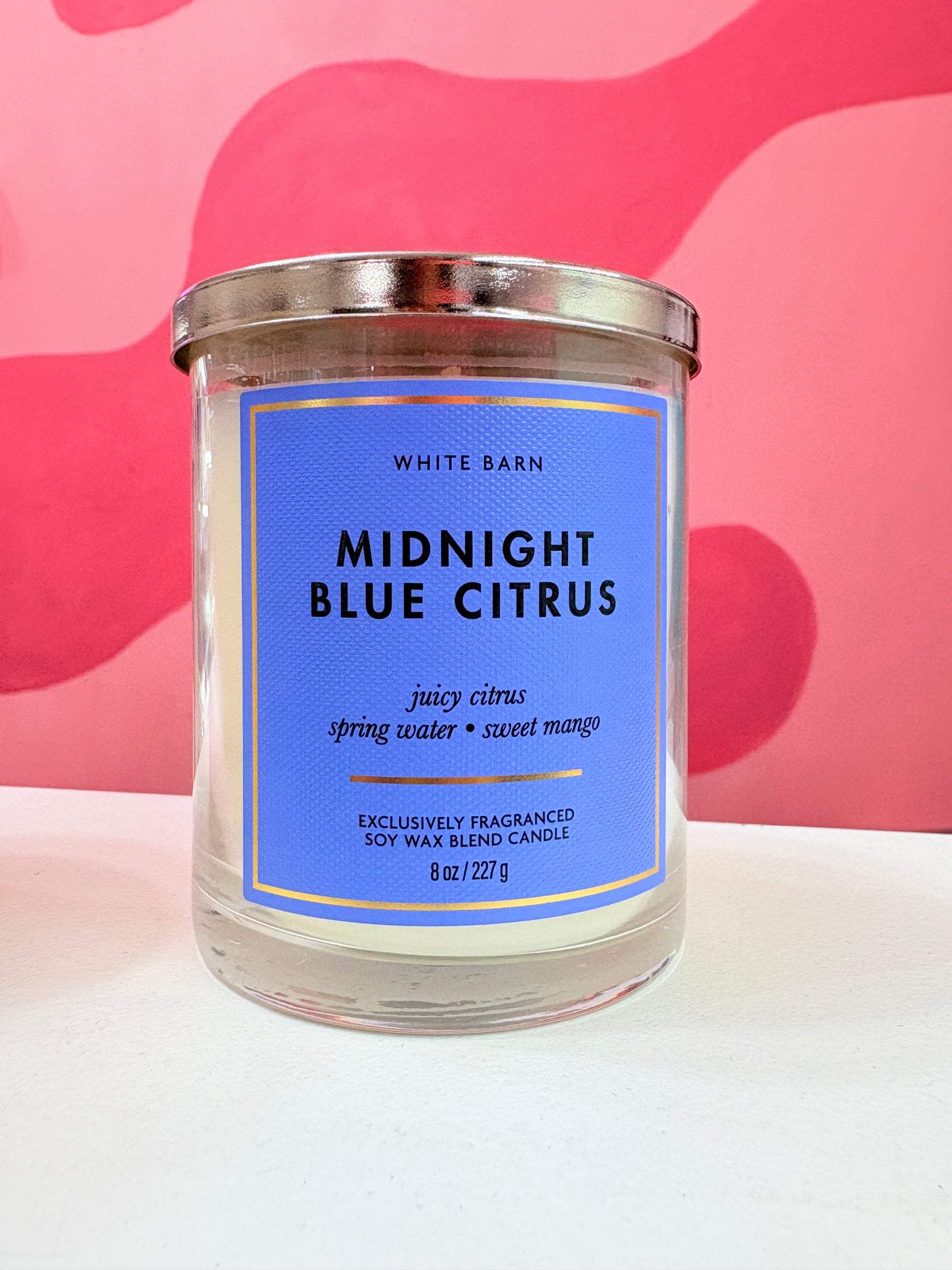 BATH&BODY WORKS | Vela 8oz Midnight Blue Citrus